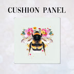 CUSHION Panel Floral Bee CP-356