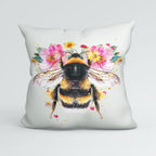 CUSHION Panel Floral Bee CP-356