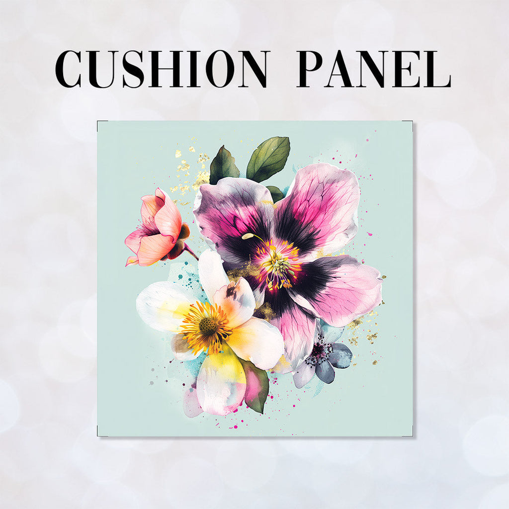 CUSHION Panel Shabby Chic Flowers 5 CP-357
