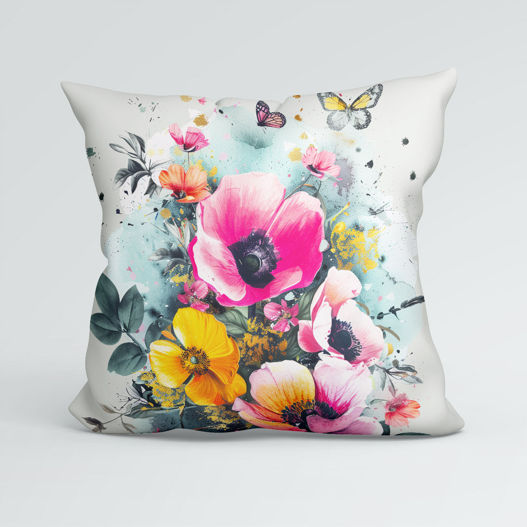 CUSHION Panel Shabby Chic Flowers 6 CP-358