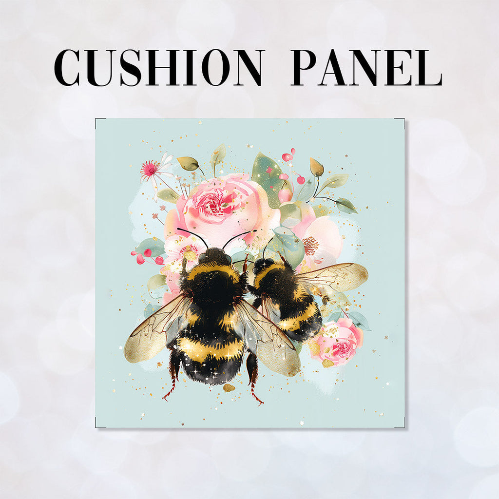 CUSHION Panel Shabby Chic Bees CP-359