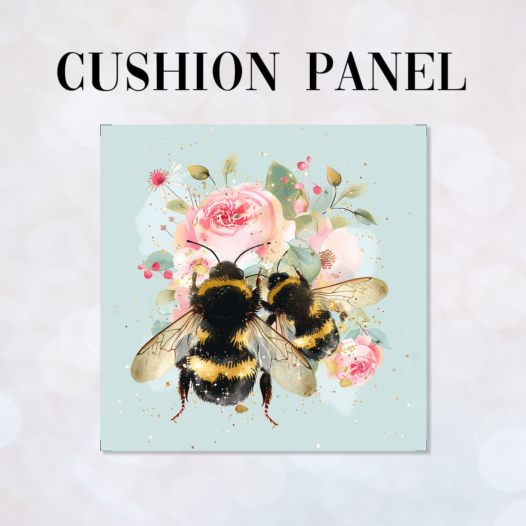 CUSHION Panel Shabby Chic Bees CP-359