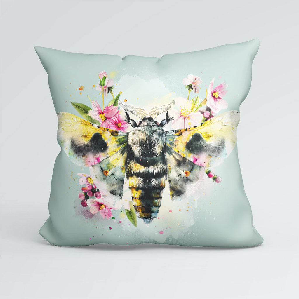 CUSHION Panel Floral Moth CP-361