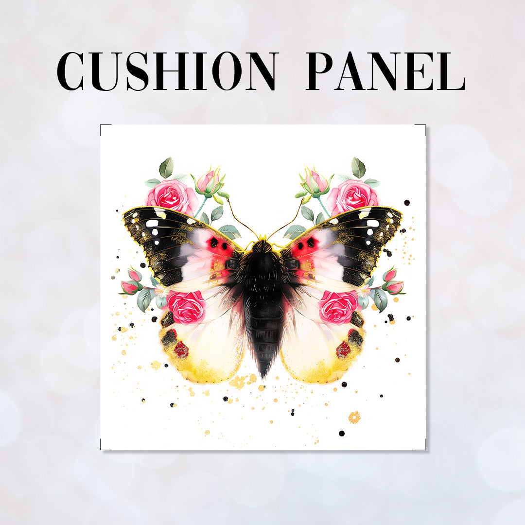 CUSHION Panel Butterfly White CP-363