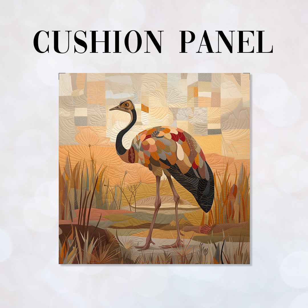 CUSHION Panel Quilted Emu CP-372