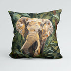 CUSHION Panel Quilted Elephant CP-377