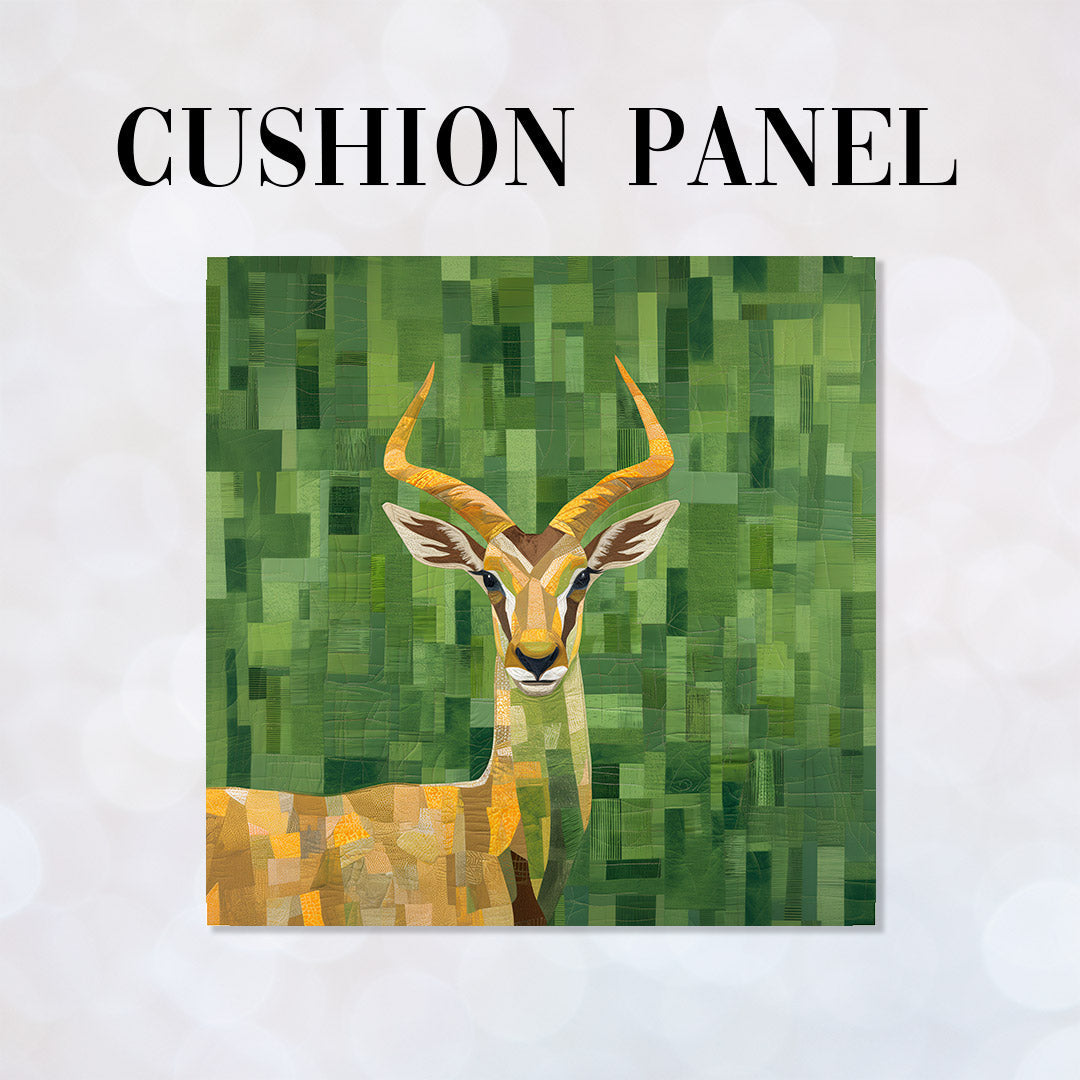 CUSHION Panel Quilted Gazelle CP-381