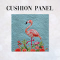 CUSHION Panel Quilted Flamingo CP-383