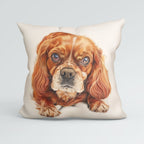 CUSHION Panel Ruby Cavalier Spaniel CP-404