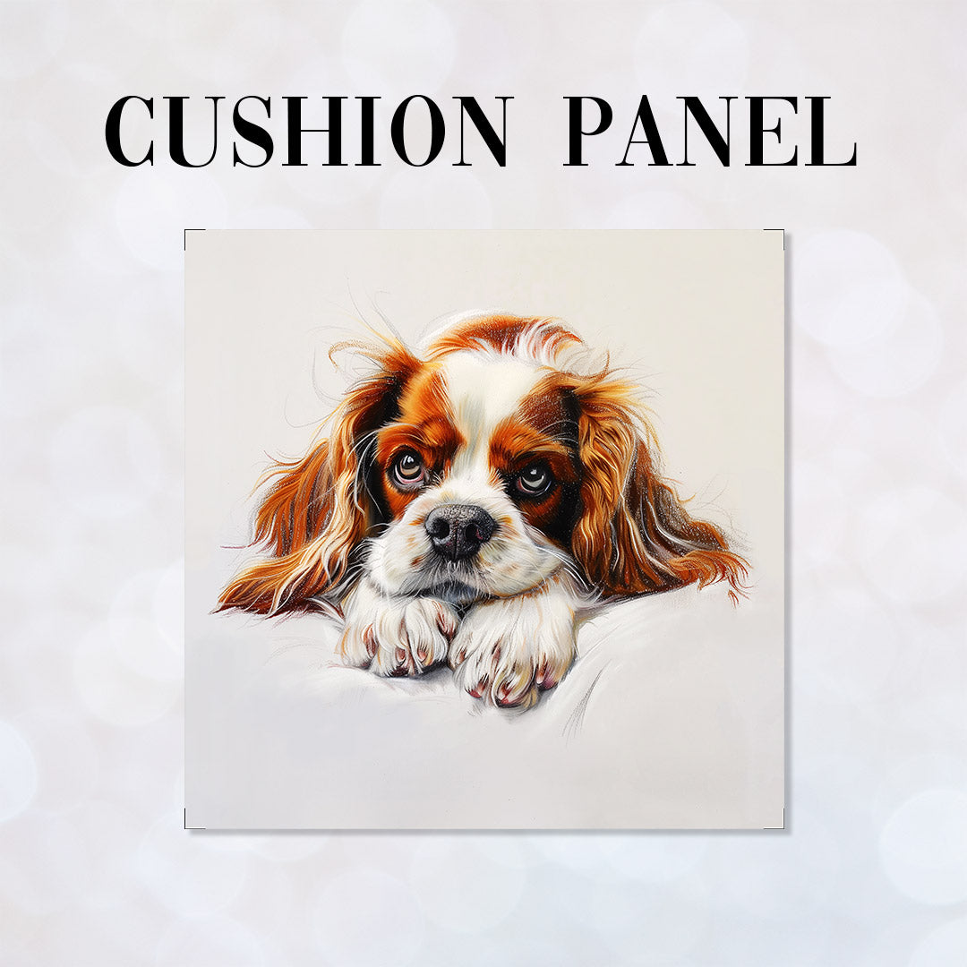 CUSHION Panel Blenheim Cavalier Spaniel CP-405