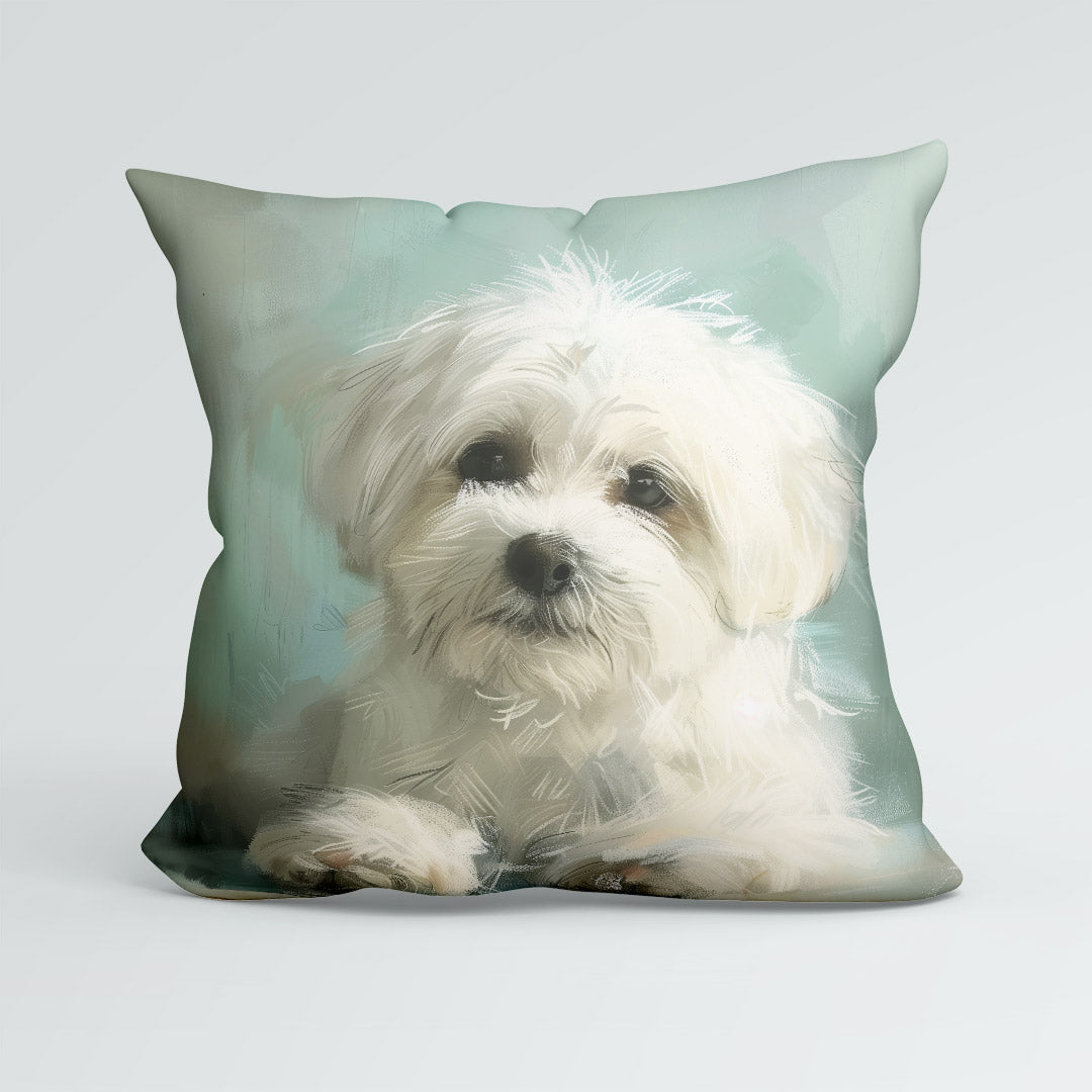 CUSHION Panel Maltese Dog CP-408