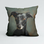 CUSHION Panel Black Greyhound CP-409