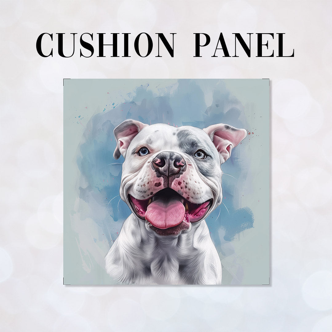 White American XL Bulldog Fabric Panel for sewing Cushions. – Custom ...