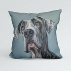 CUSHION Panel Great Dane Dog On Grey CP-414