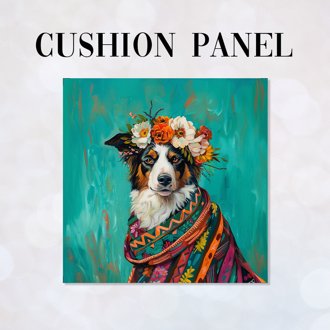 CUSHION Panel Australian Shepherd Dog CP-417