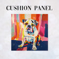 CUSHION Panel Colourful Bulldog CP-418