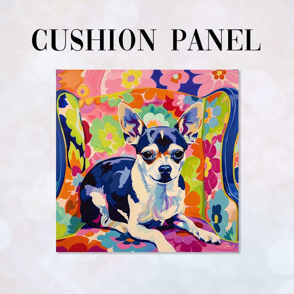 CUSHION Panel Colourful Chihuahua CP-419