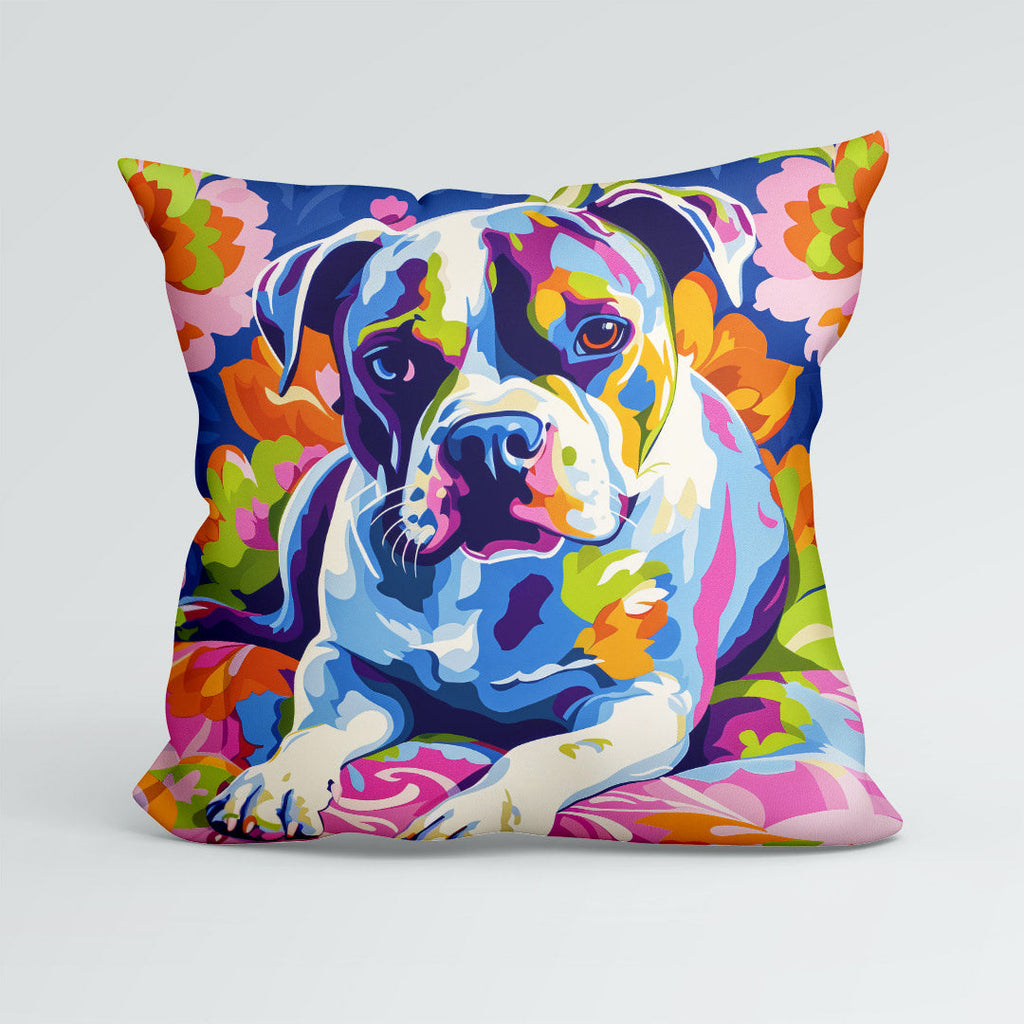 CUSHION Panel Colourful Bulldog CP-432