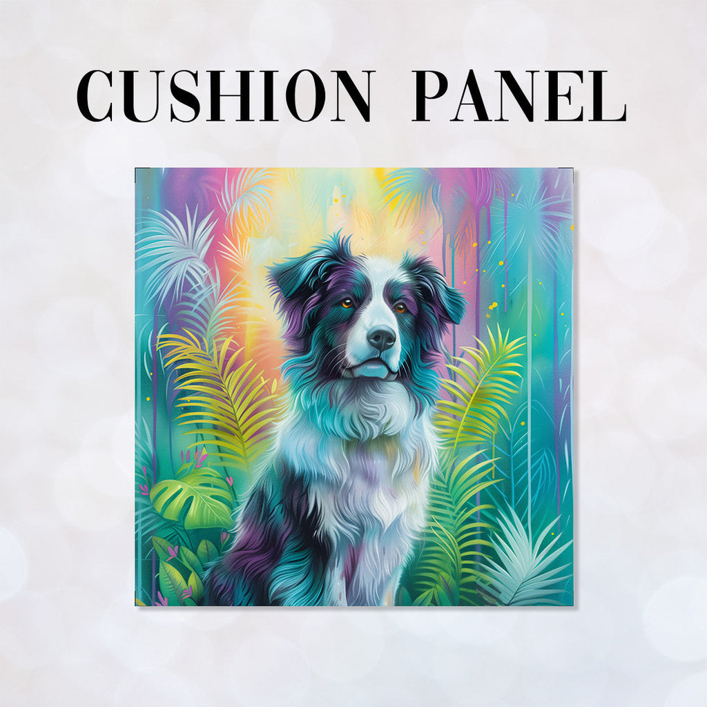 CUSHION Pastel Border Collie CP-433