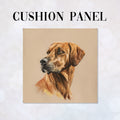 CUSHION Rhodesian Ridge Dog Beige CP-435