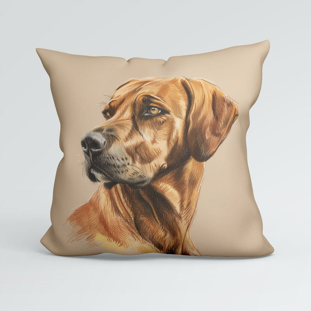 CUSHION Rhodesian Ridge Dog Beige CP-435