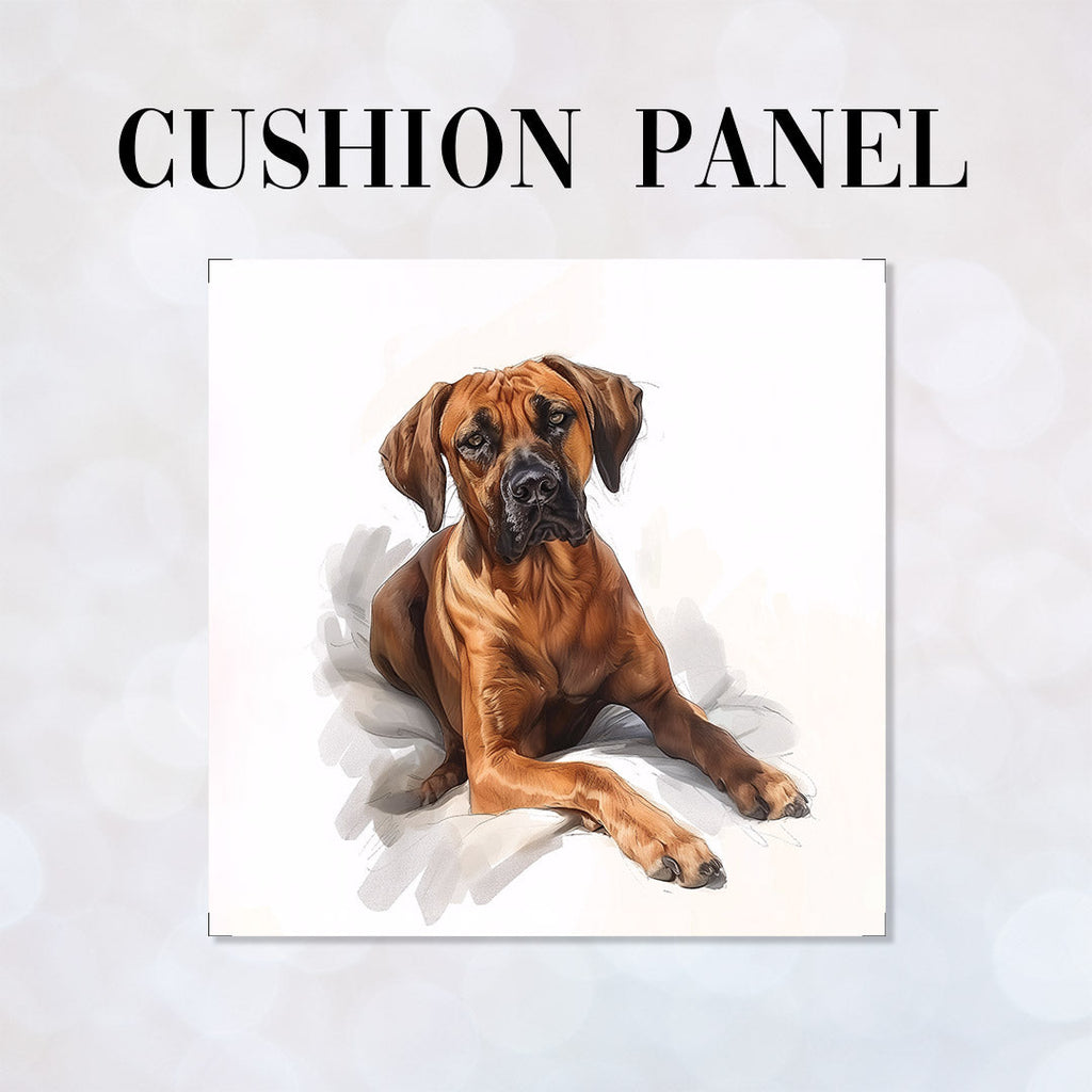 CUSHION Rhodesian Ridge Dog White CP-436