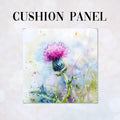 CUSHION Watercolour Thistle 1 CP-438