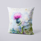 CUSHION Watercolour Thistle 1 CP-438