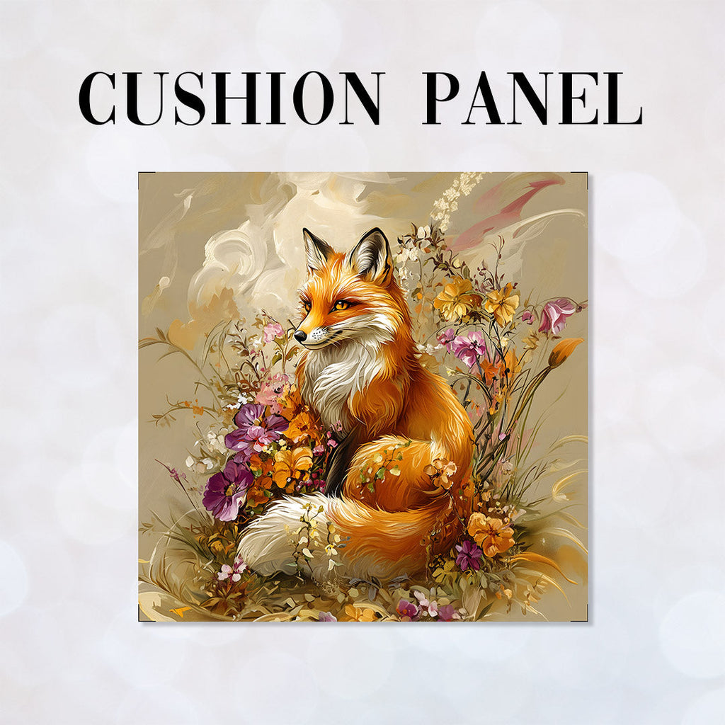 CUSHION Autumn Floral Fox CP-443