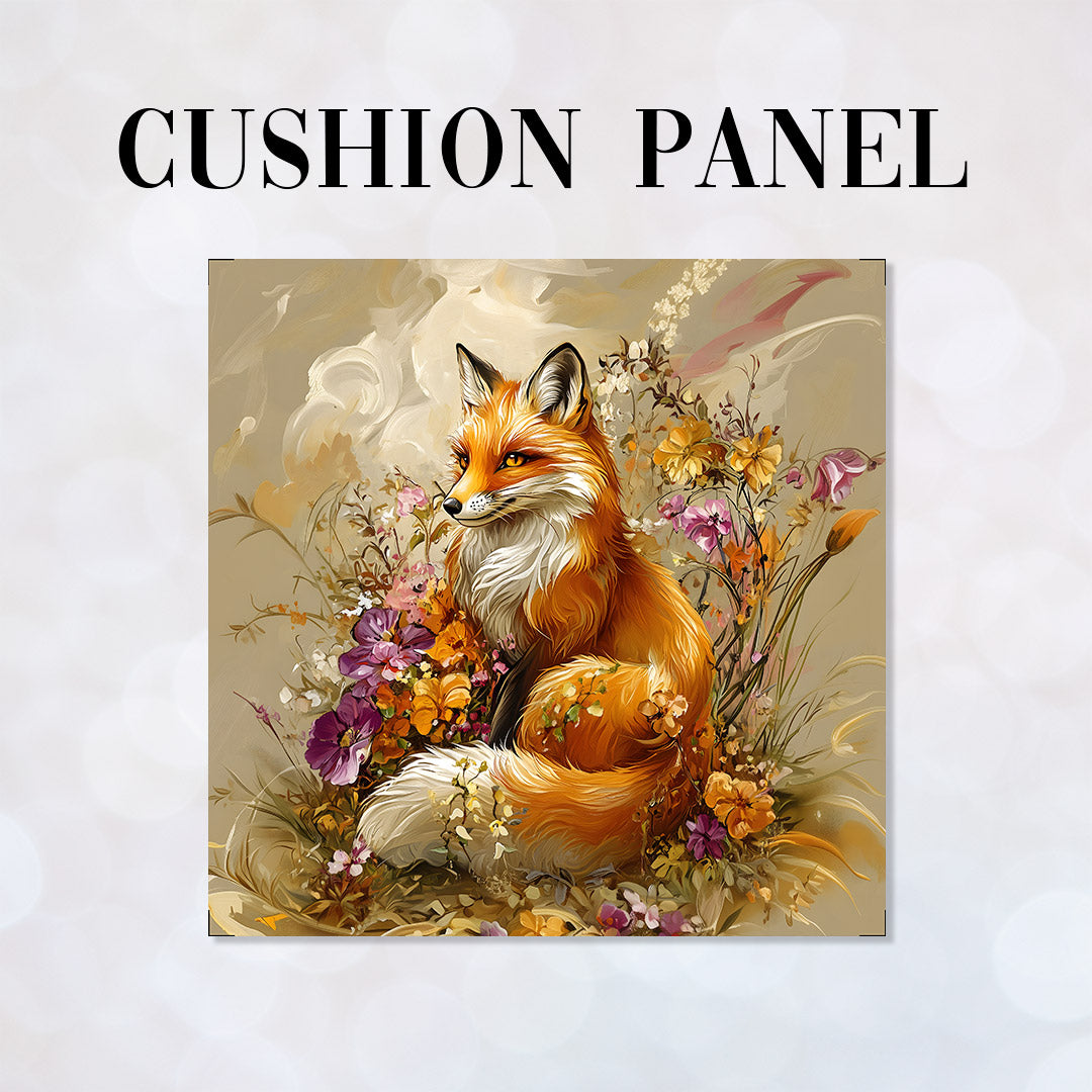 CUSHION Autumn Floral Fox CP-443
