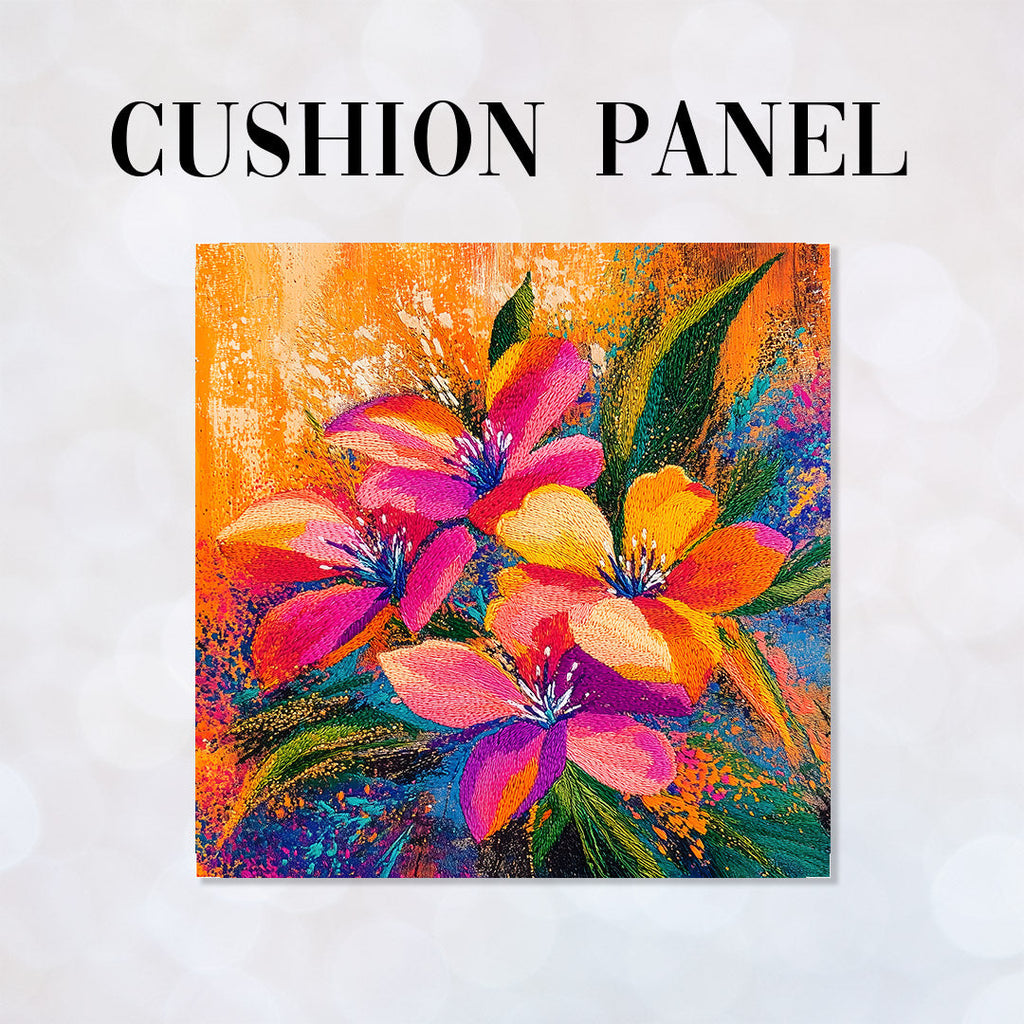 CUSHION Colourful Autumn Lillies CP-445