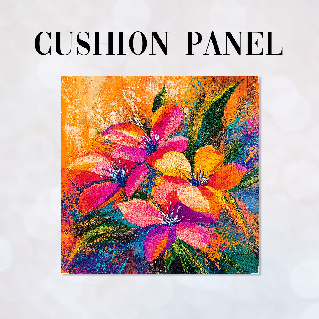 CUSHION Colourful Autumn Lillies CP-445