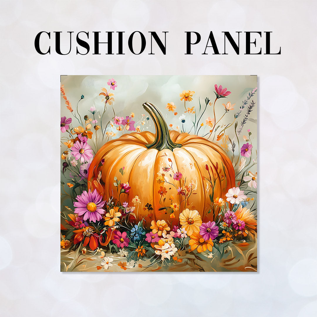 CUSHION Autumn Floral Pumpkin CP-450
