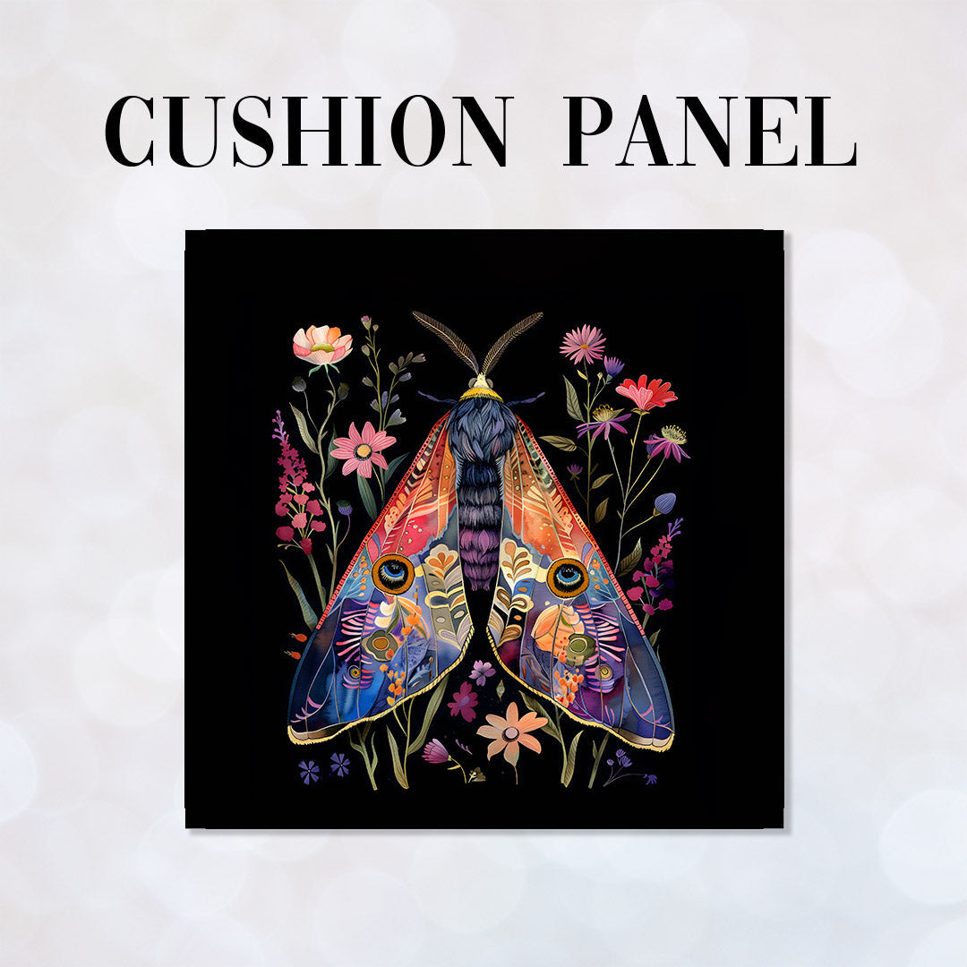 CUSHION Floral Moth CP-451