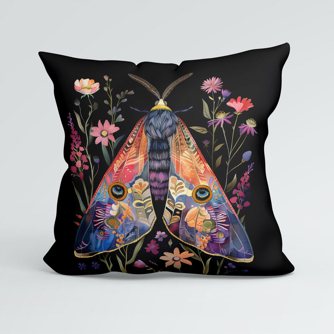 CUSHION Floral Moth CP-451
