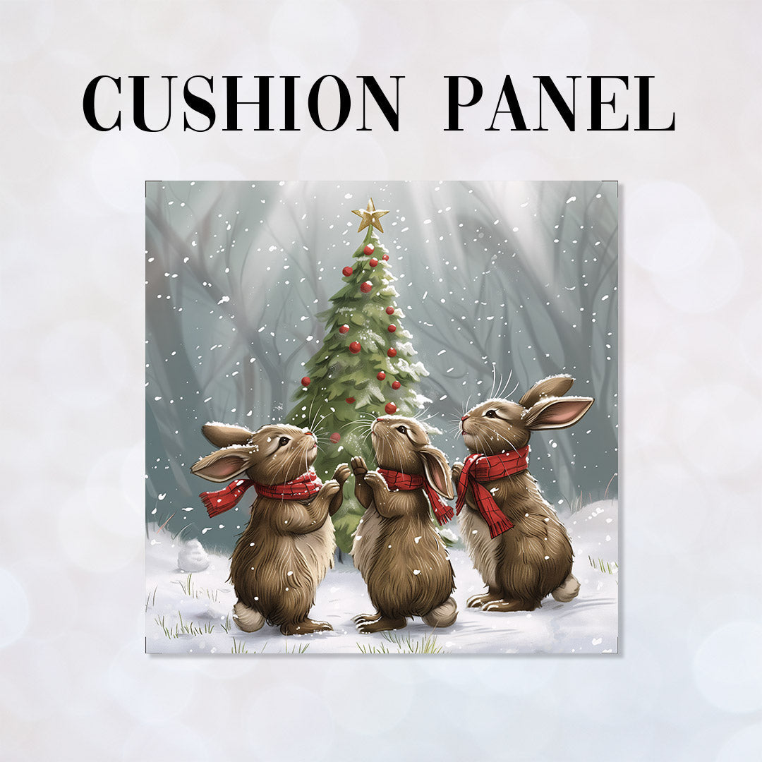 CUSHION Bunnies In The Snow CP-465