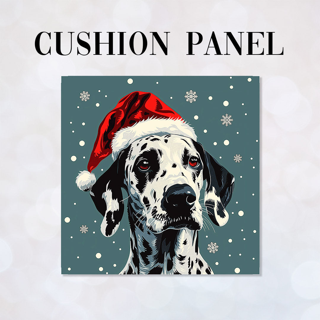 CUSHION Christmas Dalmatian Dog CP-470