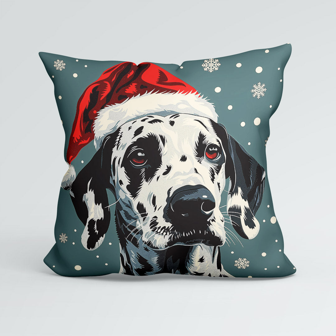CUSHION Christmas Dalmatian Dog CP-470