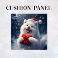 CUSHION Christmas Samoyed Dog CP-471