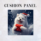 CUSHION Christmas Samoyed Dog CP-471