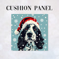 CUSHION Christmas Spaniel Dog CP-472