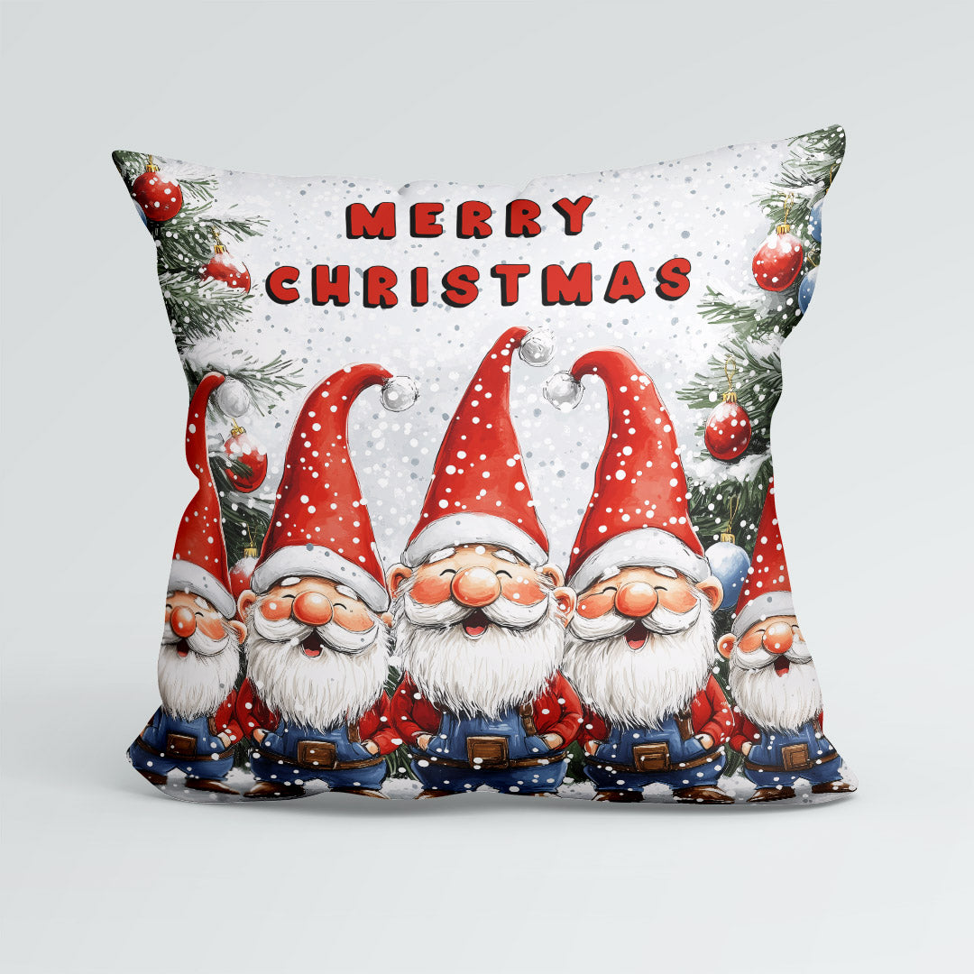 CUSHION Panel Singing Merry Gnomes CP-478