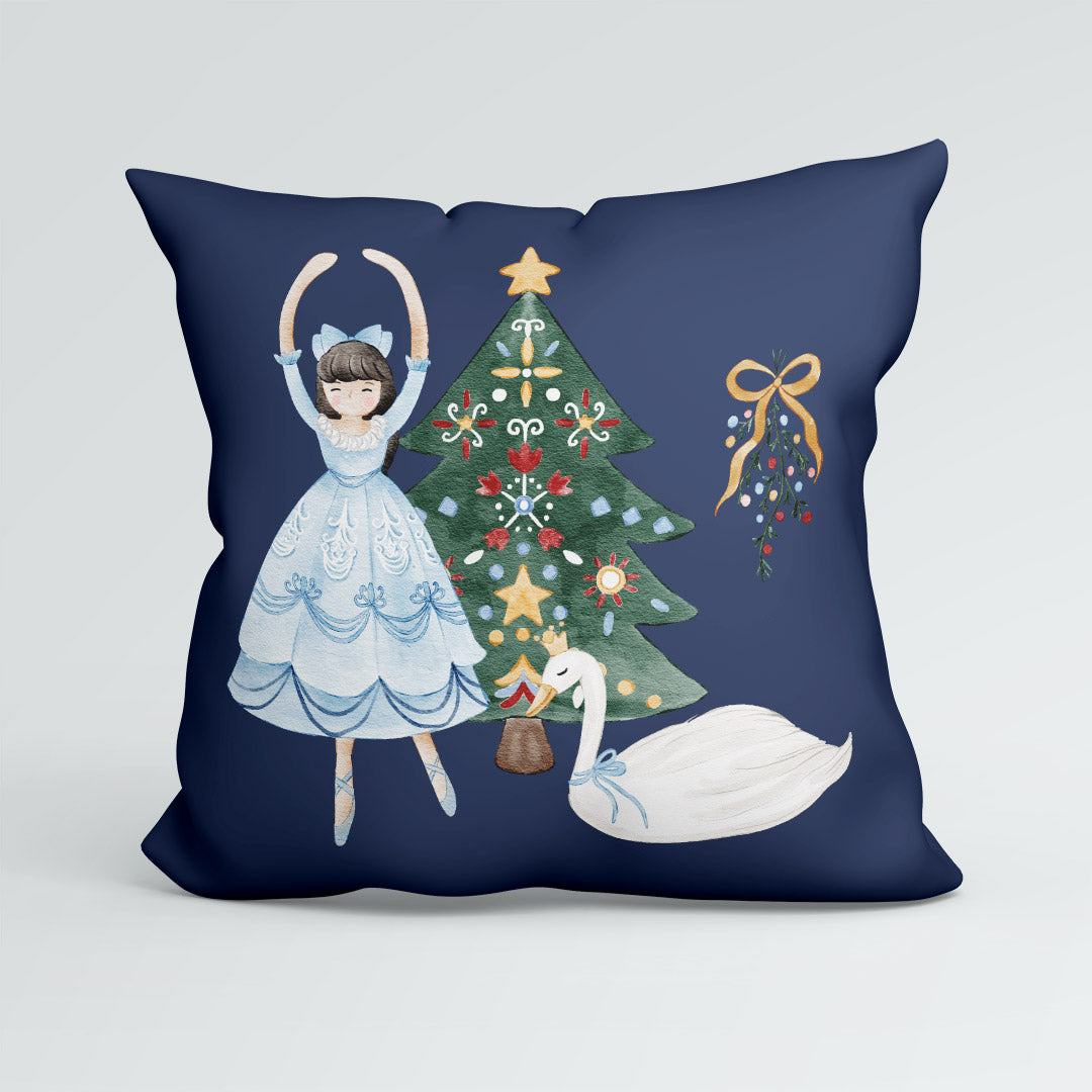 CUSHION Panel Nutcracker Ballerina Navy CP-487