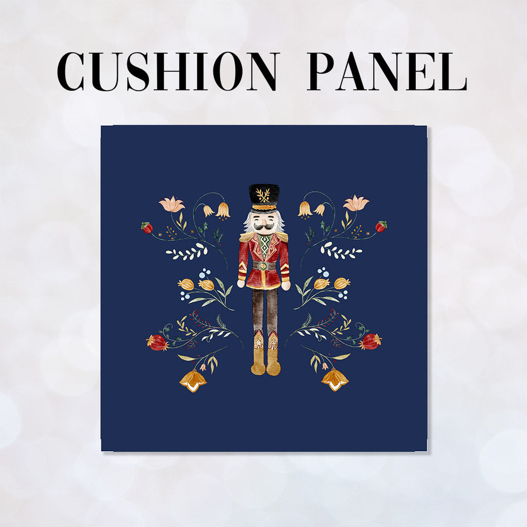 CUSHION Panel Nutcracker Navy CP-489