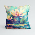 CUSHION Water Lilly Fabric Panel  CP-492