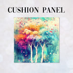 CUSHION Watercolour Trees Fabric Panel  CP-493