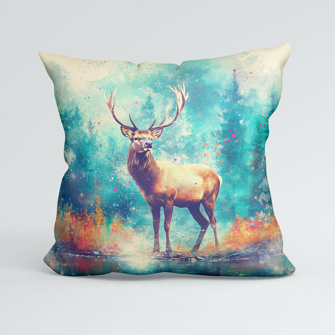 CUSHION Majestic Stag Fabric Panel  CP-495