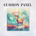 CUSHION Beautiful Deer Fabric Panel  CP-496