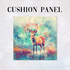 CUSHION Beautiful Deer Fabric Panel  CP-496