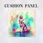 CUSHION Beautiful Wolf Fabric Panel  CP-497